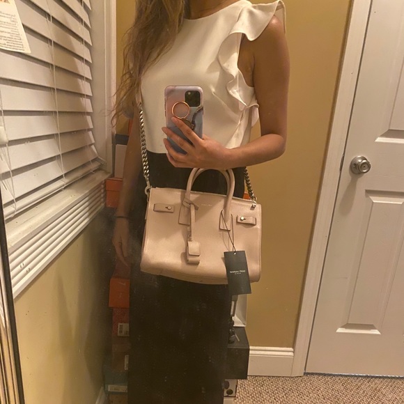 Saint Laurent Sac de Jour Baby in Marble Pink - Picture 14 of 16